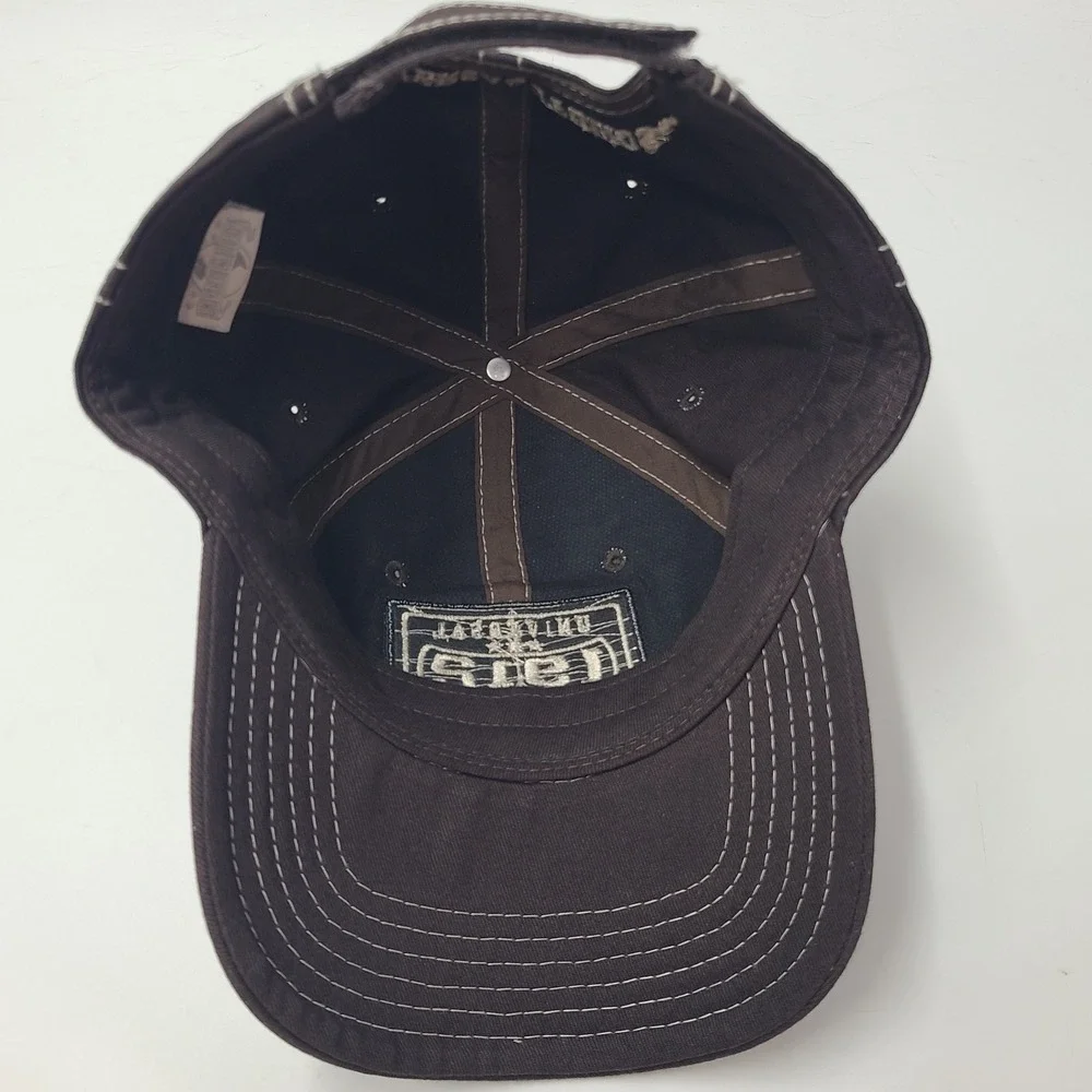 Universal Studios Hat Adjustable Brown Distressed Patch 1912 Logo Casual Men